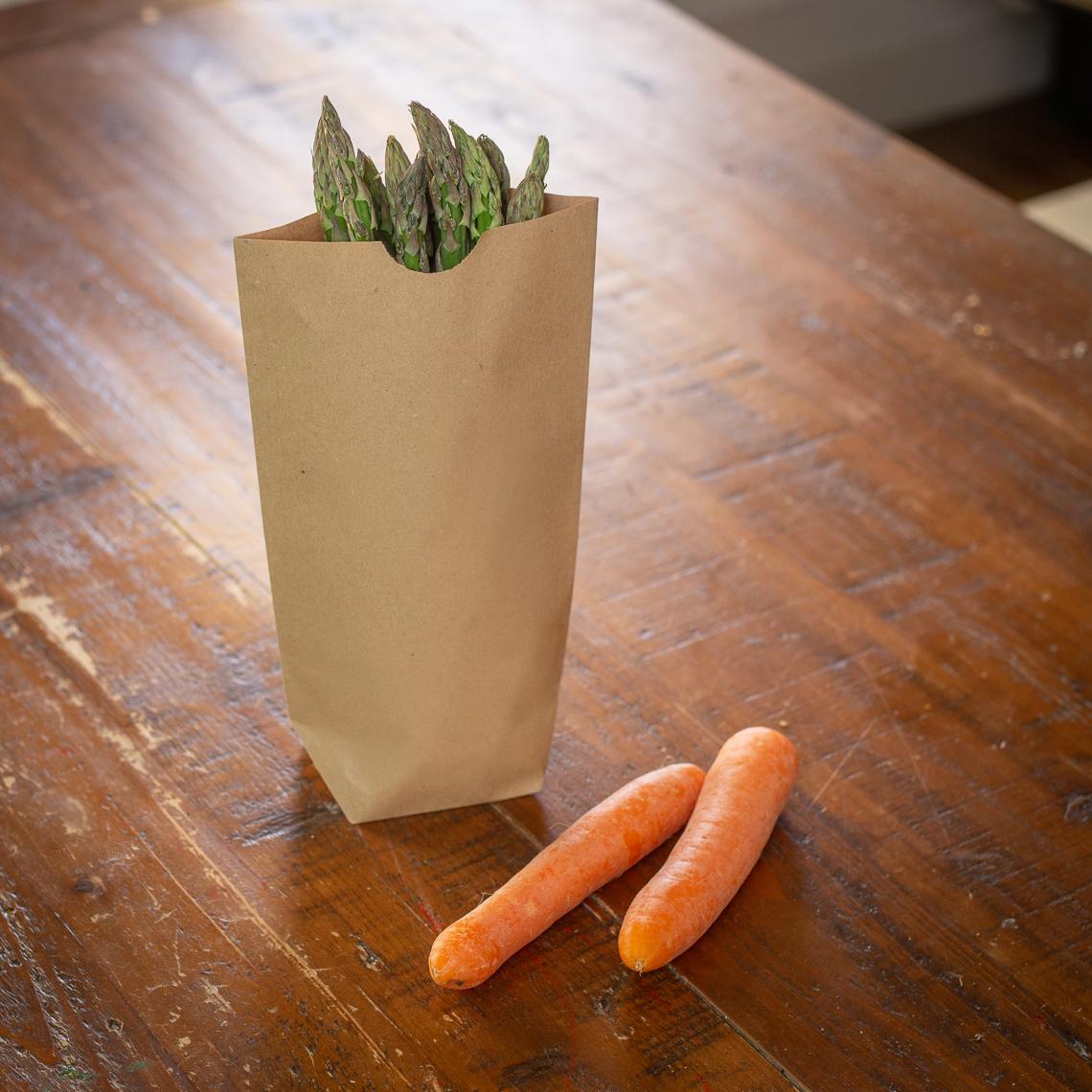 Boslas sin asas con verduras