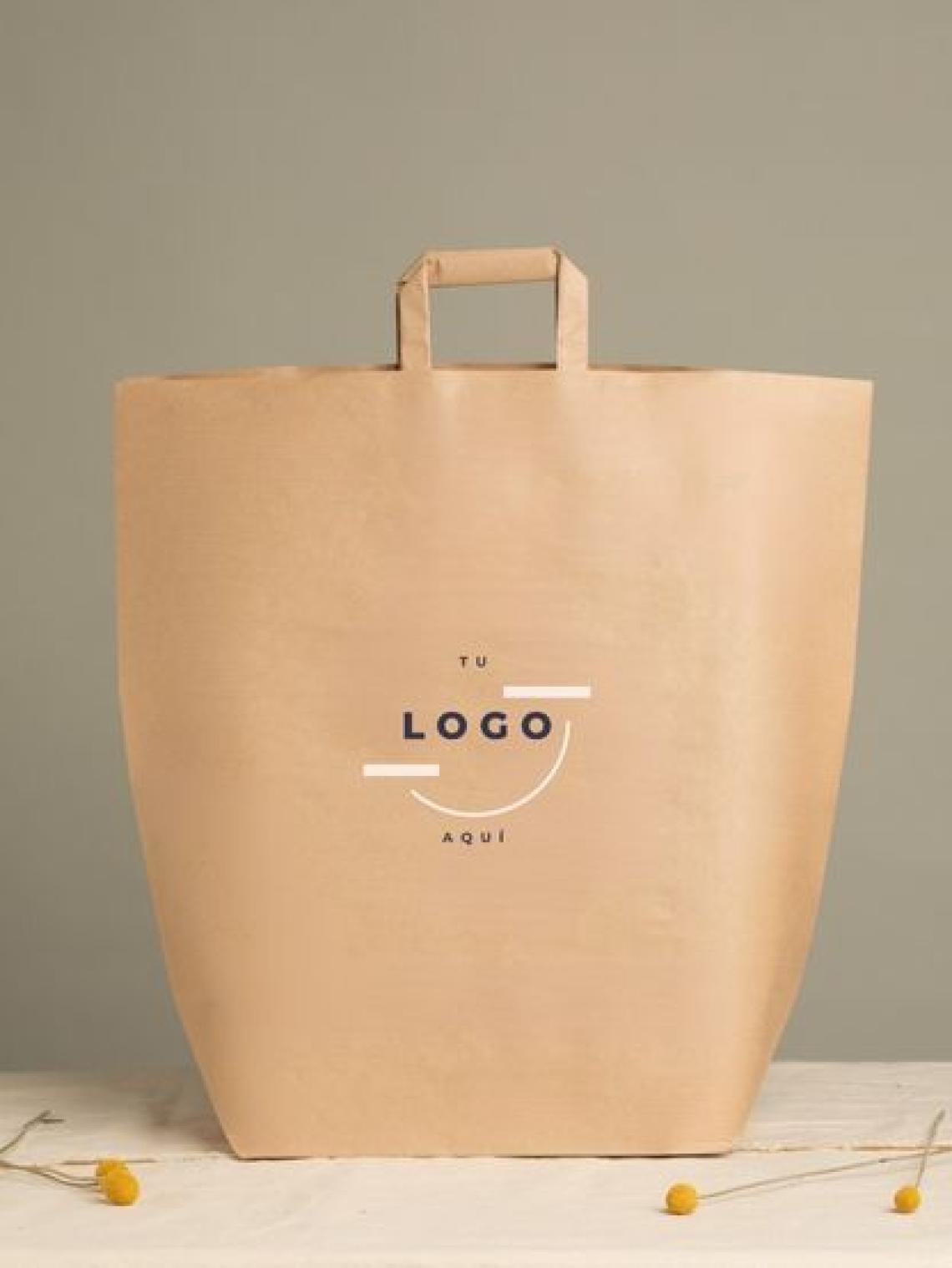 Bolsas de papel con asas 30x49x19,5 | Fabricadas por personas con discapacidad intelectual