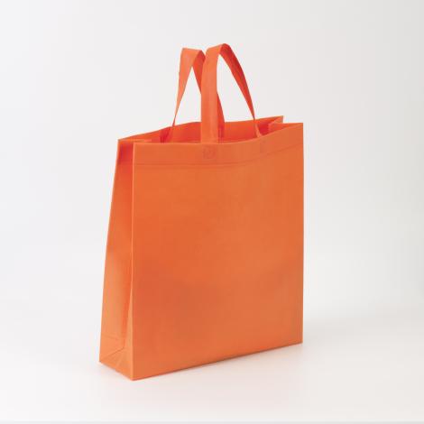 Comprar bolsas con asas y fuelle lateral naranjas Bolsas con asas y fuelle lateral