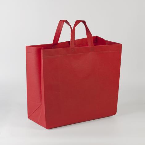 Bolsas de tela de base ancha rojas