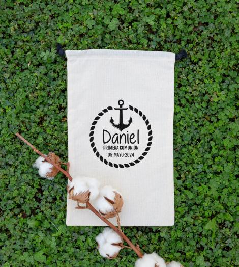 Sacos de algodón orgánico para regalos de comunión 150 g 20x33 Sacos de algodón orgánico para regalos de comunión 150 g 20x33