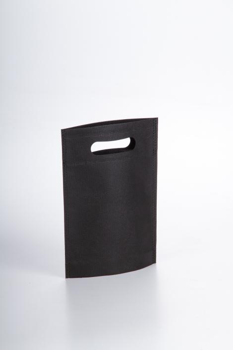 Bolsas de tela negra 17x22x6,5 Tejido reciclado