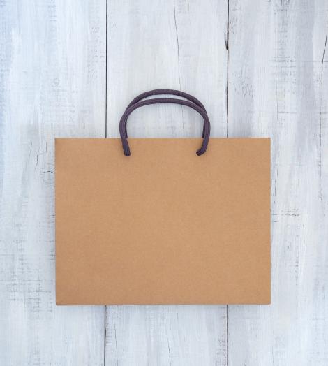 Bolsas de papel con asas de cordones hechas a mano a medida Bolsas de papel hechas a mano por personas con discapacidad intelectual