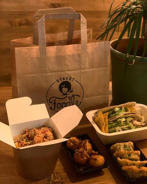 Comprar bolsas de papel para alimentos Bolsas de papel take away con logo