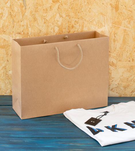 Bolsas de papel reciclado hechas a mano 45x35x15. Fabricadas por personas con discapacidad intelectual