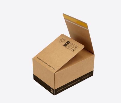 Cajas con cierre autoadhesivo 21x15x12. Material compostable