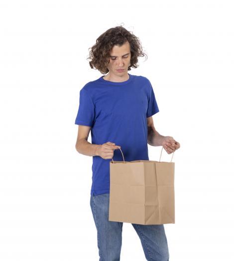 Bolsas de papel reciclado take away 32x32x20 Bolsas de papel reciclado take away 32x32x20