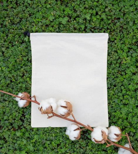 Sacos de algodón orgánico 150 gr 25x30 Made in Spain. Confección social