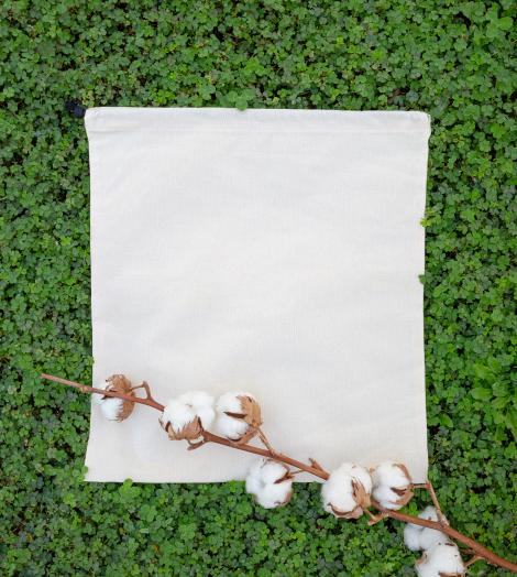 Sacos de algodón orgánico 150 gr 37x42 Made in Spain. Confección social