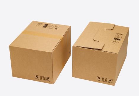 Cajas de cartón con tapa por mayor Cajas de cartón de tamaño mediano de color kraft