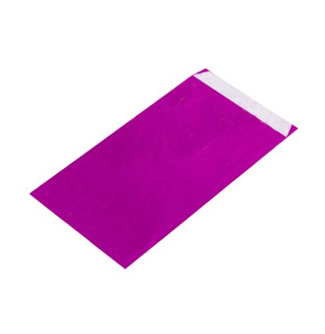 Sobres de papel con fuelle lateral de color morado