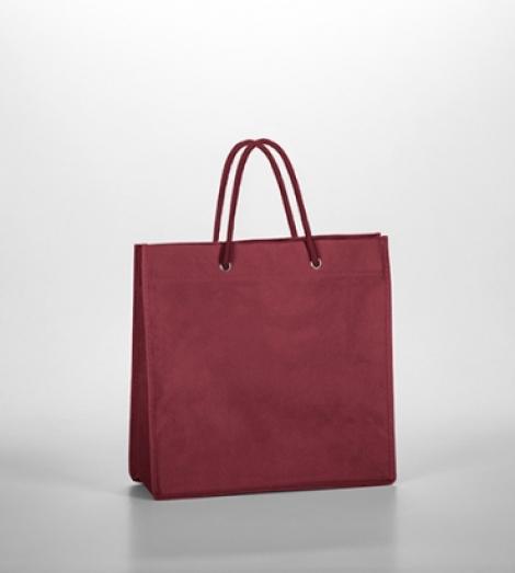 Bolsas tela asas algodón cosidas