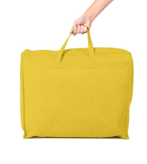 Bolsa para guardar edredones de color amarillo 60x50x20