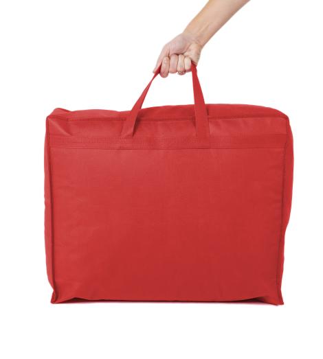 Bolsa para guardar edredones de color rojo 60x50x20