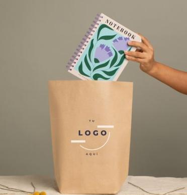 Bolsas de papel sin asas 18x35x11 | Fabricadas por personas con discapacidad intelectual