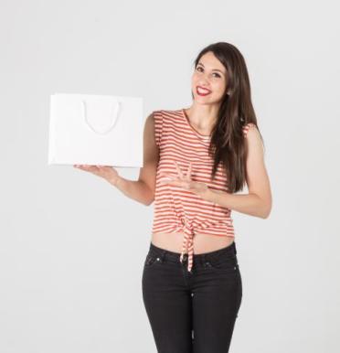 Bolsas de lujo satinadas 30x25x10