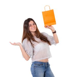 Bolsas de papel 100 g 18x24x8