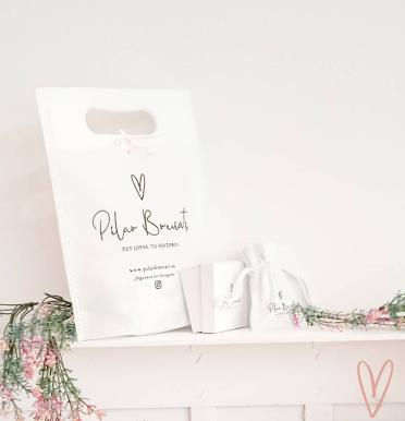 Bolsas de tejido asa troquelada 17x22x6,5