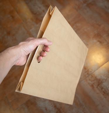 Bolsas kraft asa troquel 31x47x7