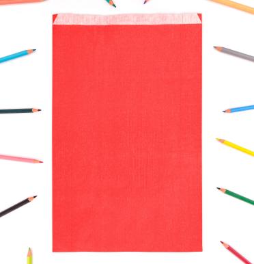 Sobres de papel 50 g con fuelle 24x42x6