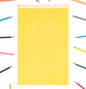 Sobres de papel 50 g con fuelle 24x42x6