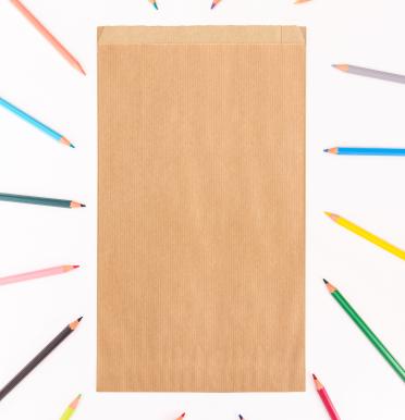 Sobres de papel kraft 50 g con fuelle 19x35x6