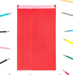 Sobres de papel de colores de 50 gr con fuelle 19x35x6