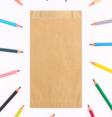Sobres de papel kraft 50 g con fuelle 12x24x5