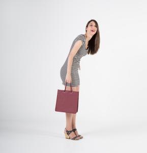 Bolsas tela asas algodón 30x30x12