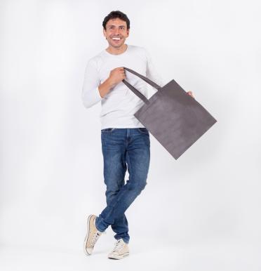Bolsas de tela mediana termosellada con asas largas 38x42 Bolsas de tela mediana termosellada con asas largas 38x42