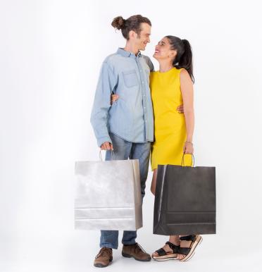 Bolsas de papel ecológico de colores 46x49x16 Bolsas de papel ecológico de colores 46x49x16