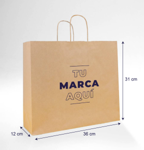 Bolsas de papel kraft baratas 36x31x12