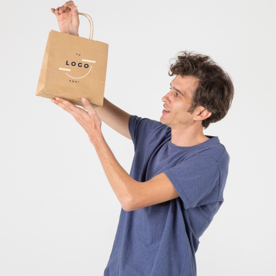 Bolsas de papel kraft 22x23x9