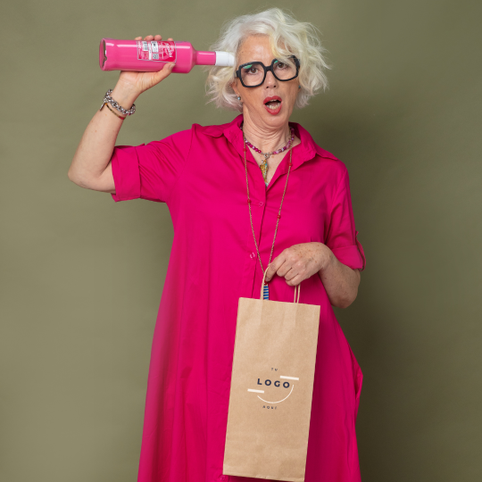 Bolsas de papel ecológico para botellas 18x39x8