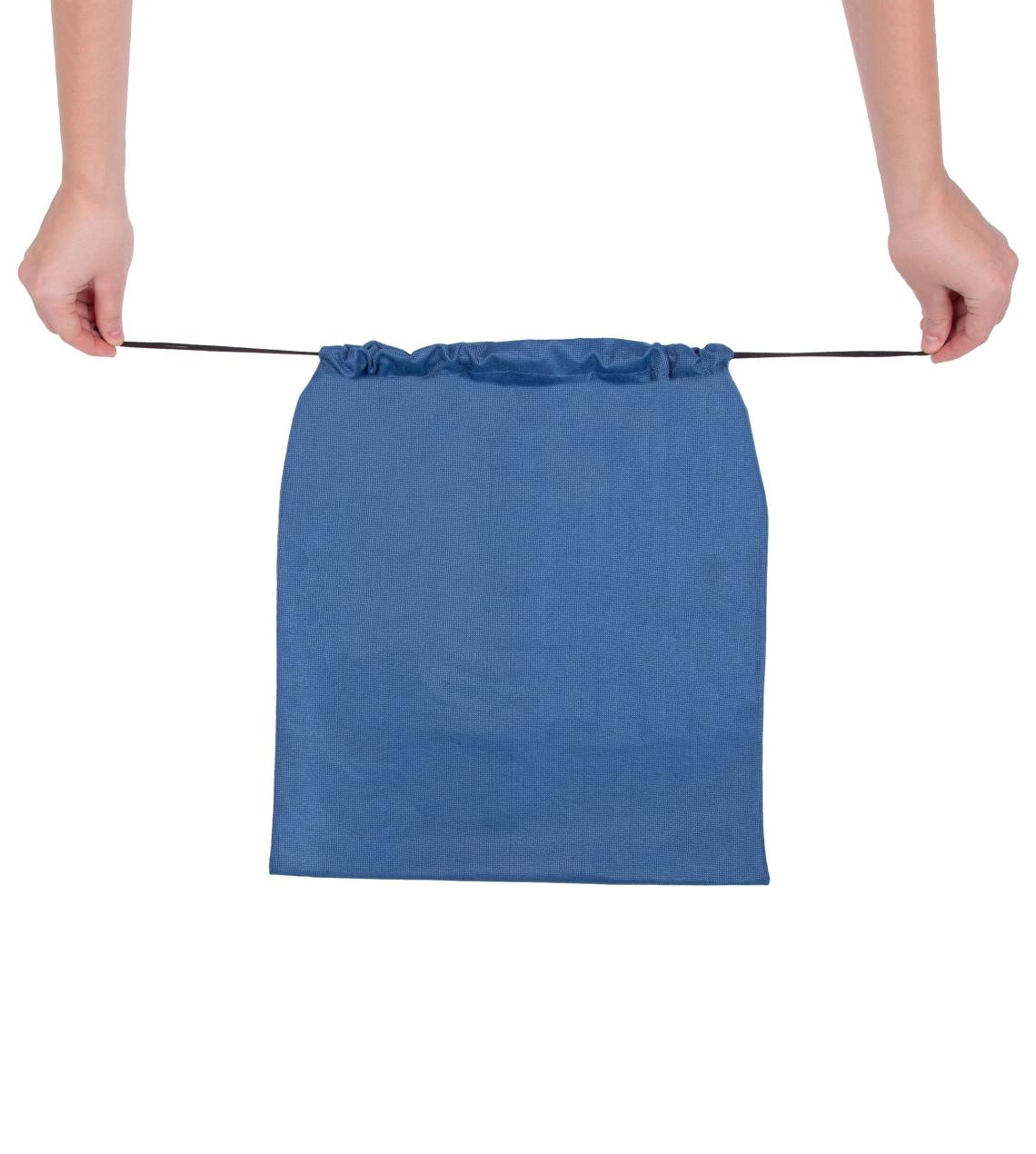 Sacos de tela reciclada azules