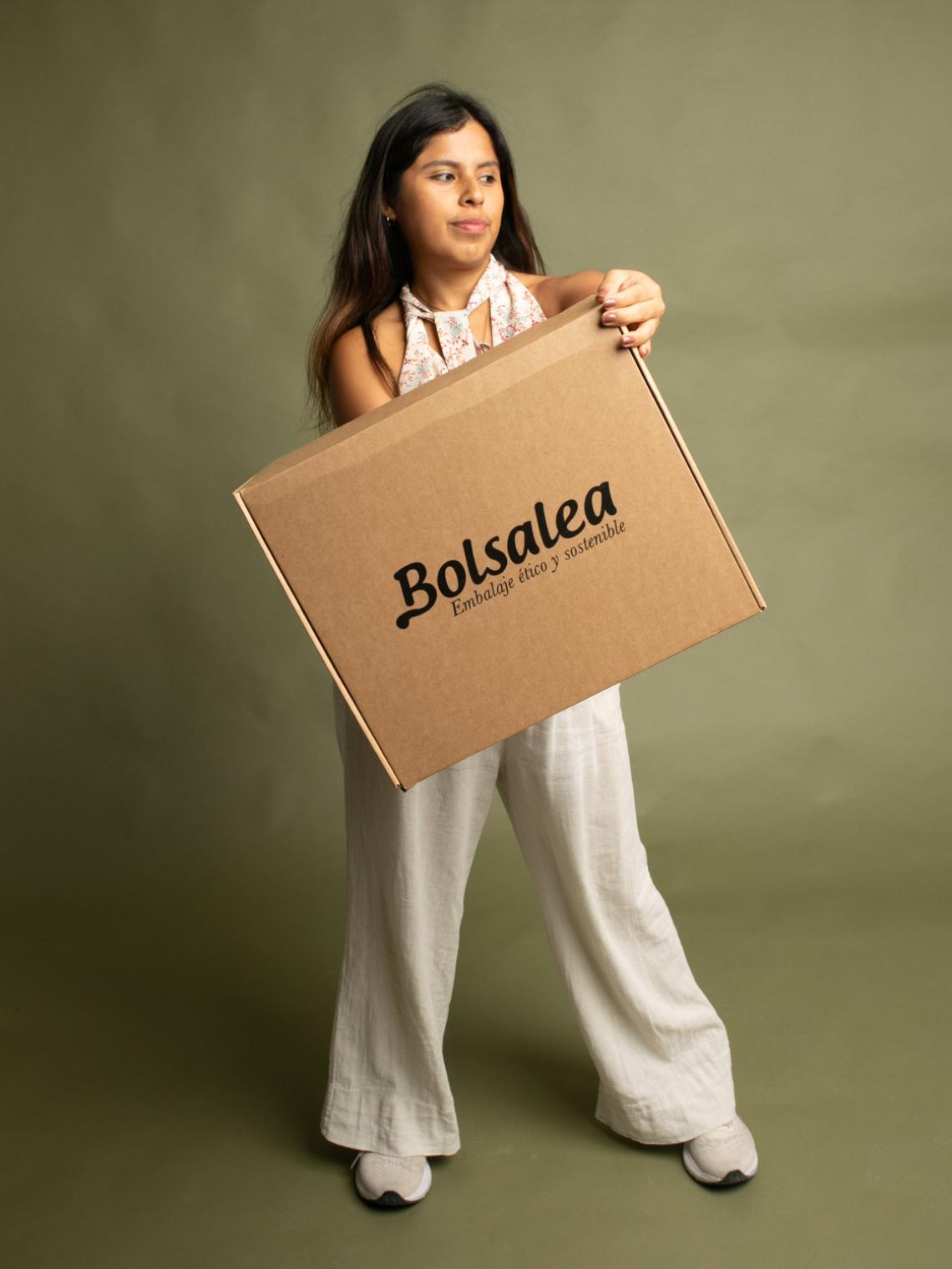 Cajas de cartón reciclado con separadores para ecommerce 41x34x15 | Fabricadas por personas con discapacidad intelectual