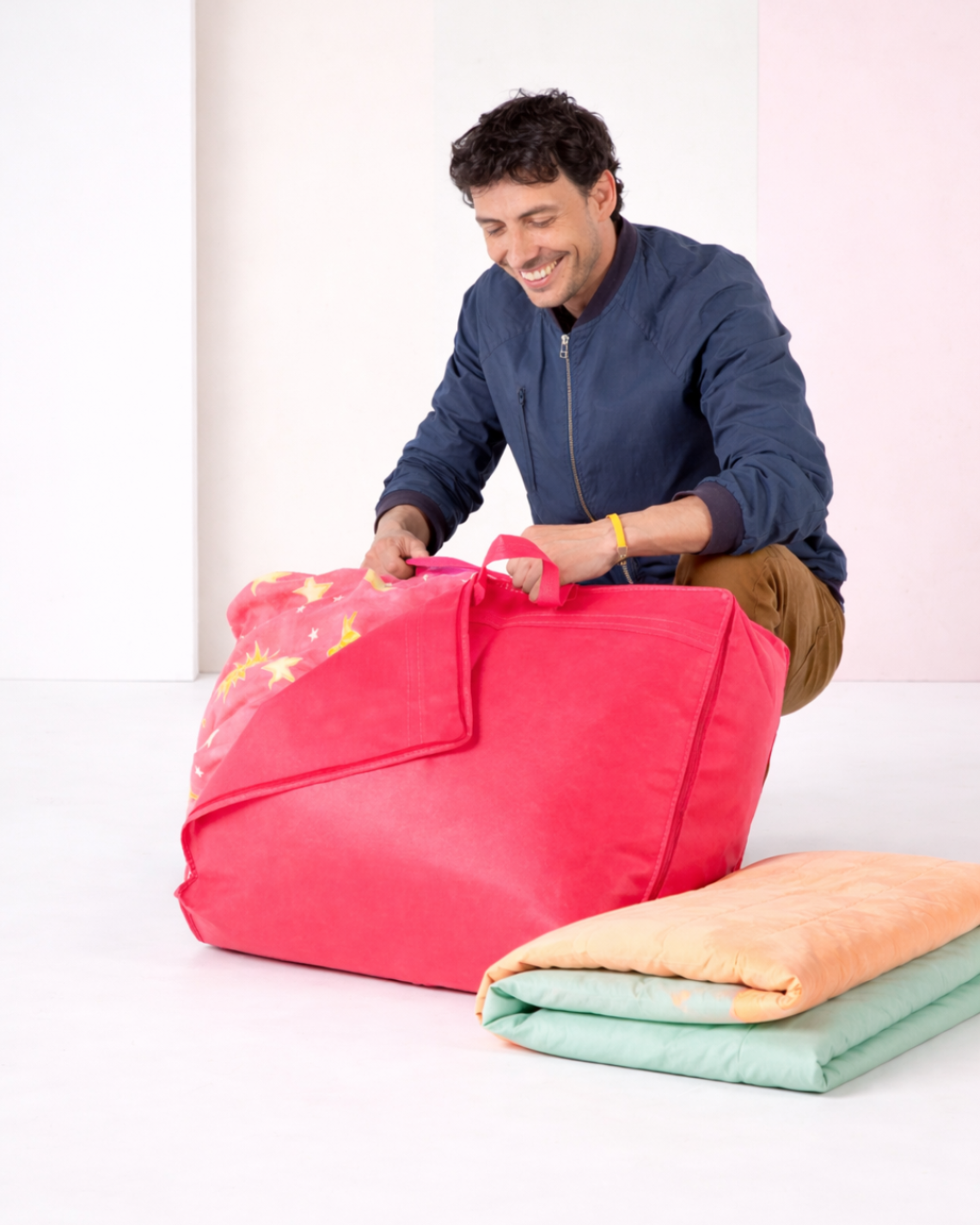 Bolsa de tela para guardar edredón 55x45x15