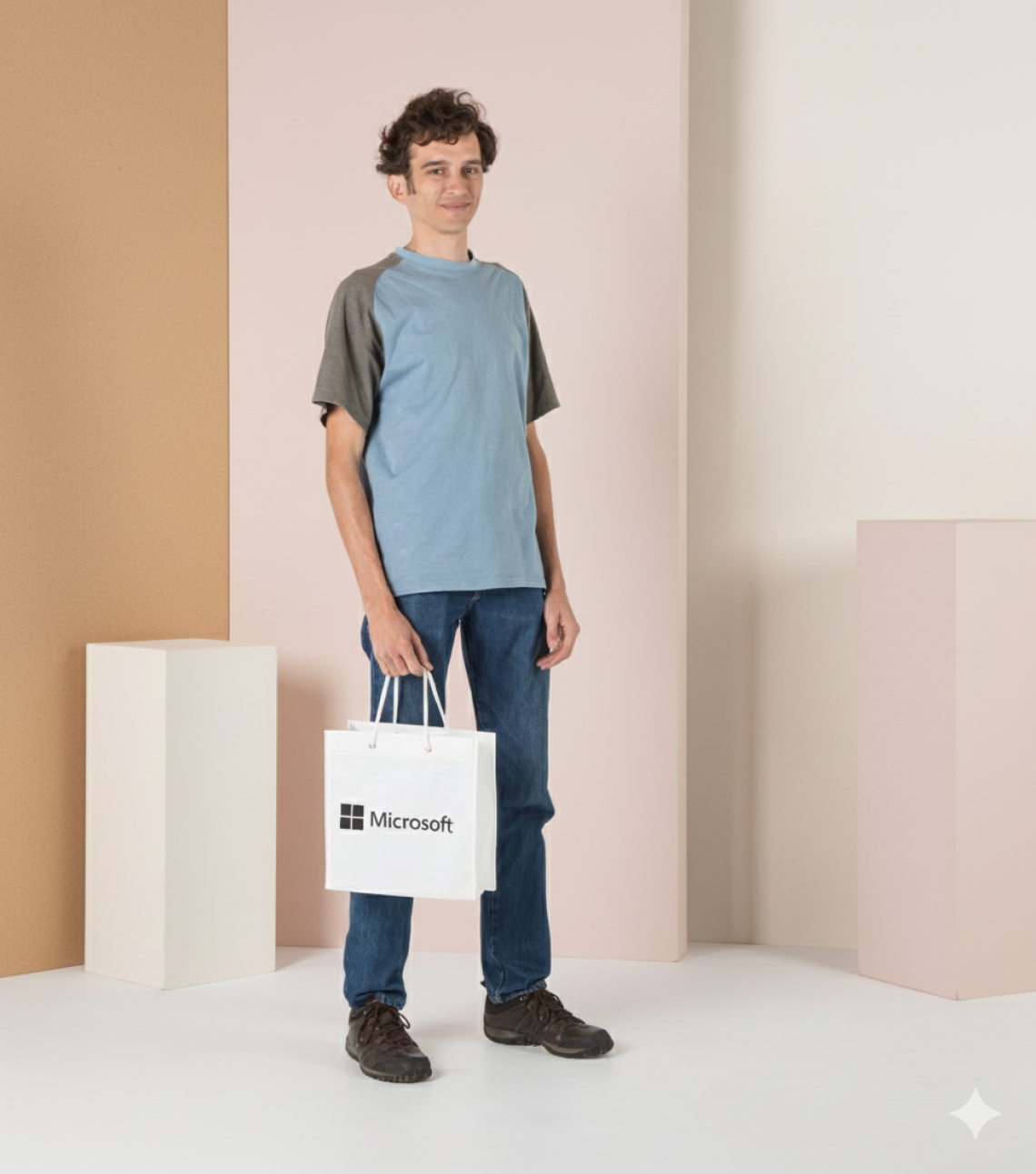 Bolsas tela asas algodón 30x30x12