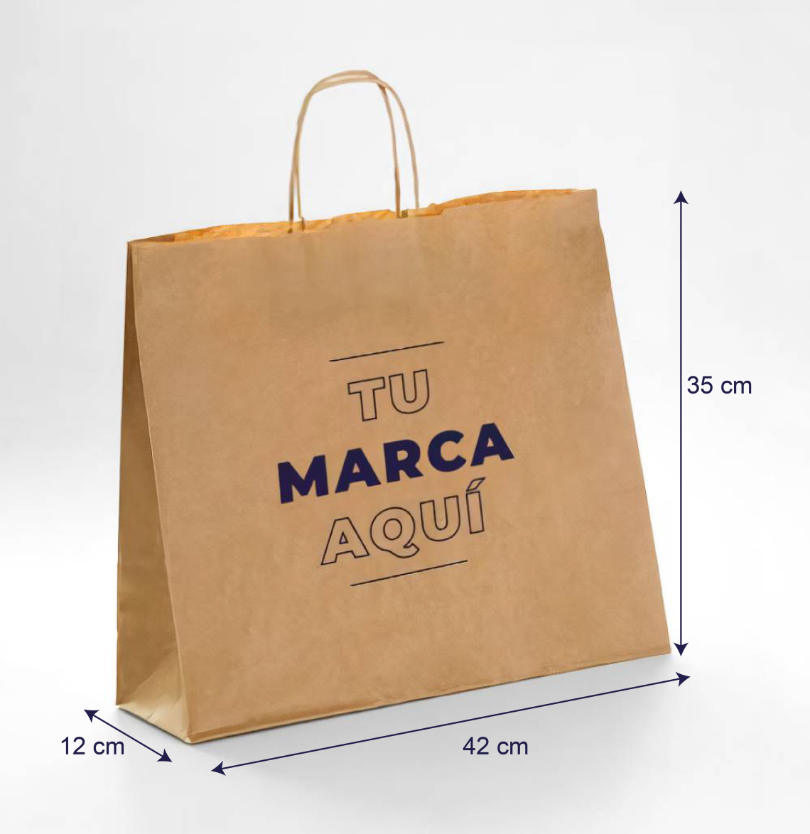 Venta de bolsas impresas para tiendas 42x35x12