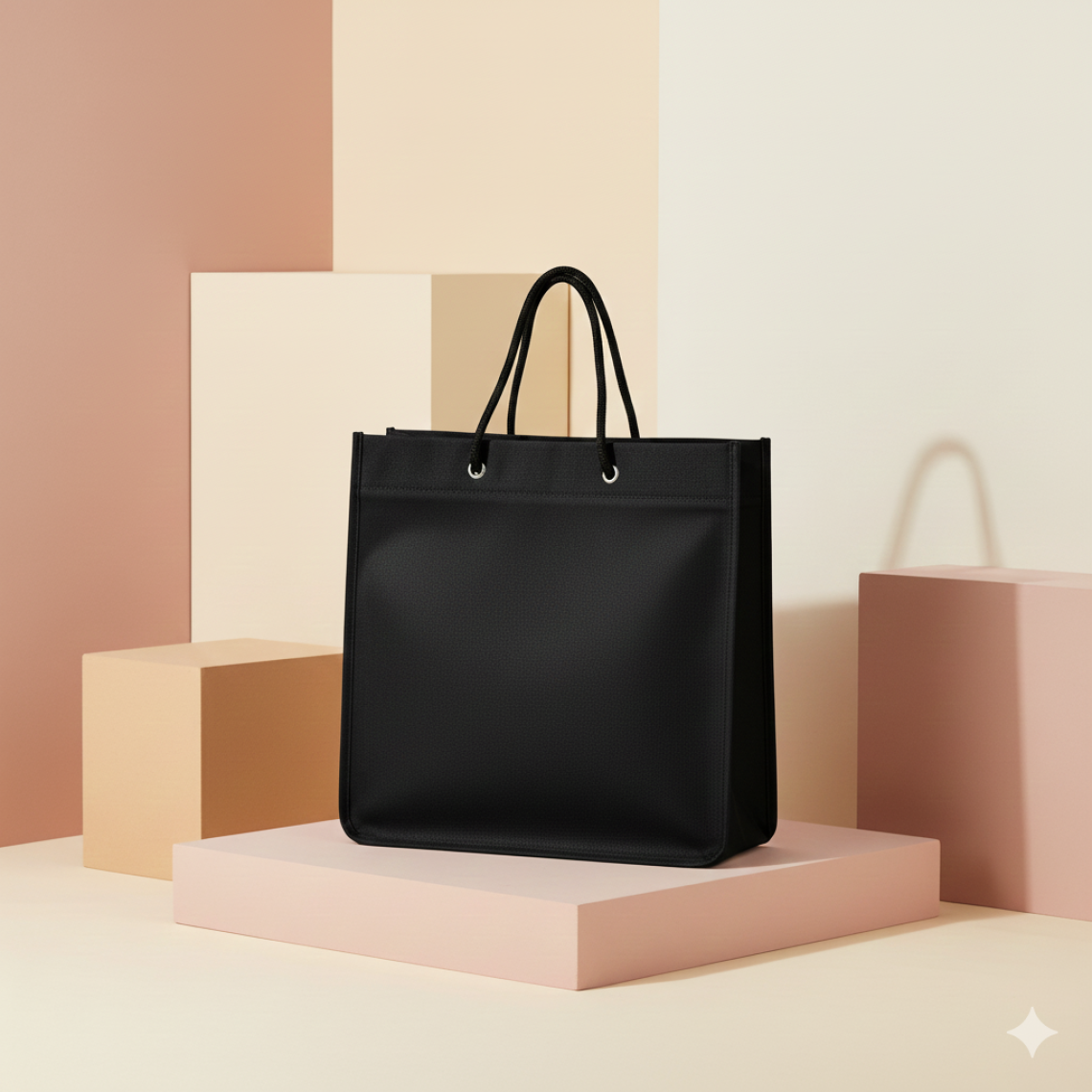 Bolsas tela asas algodón 30x30x12