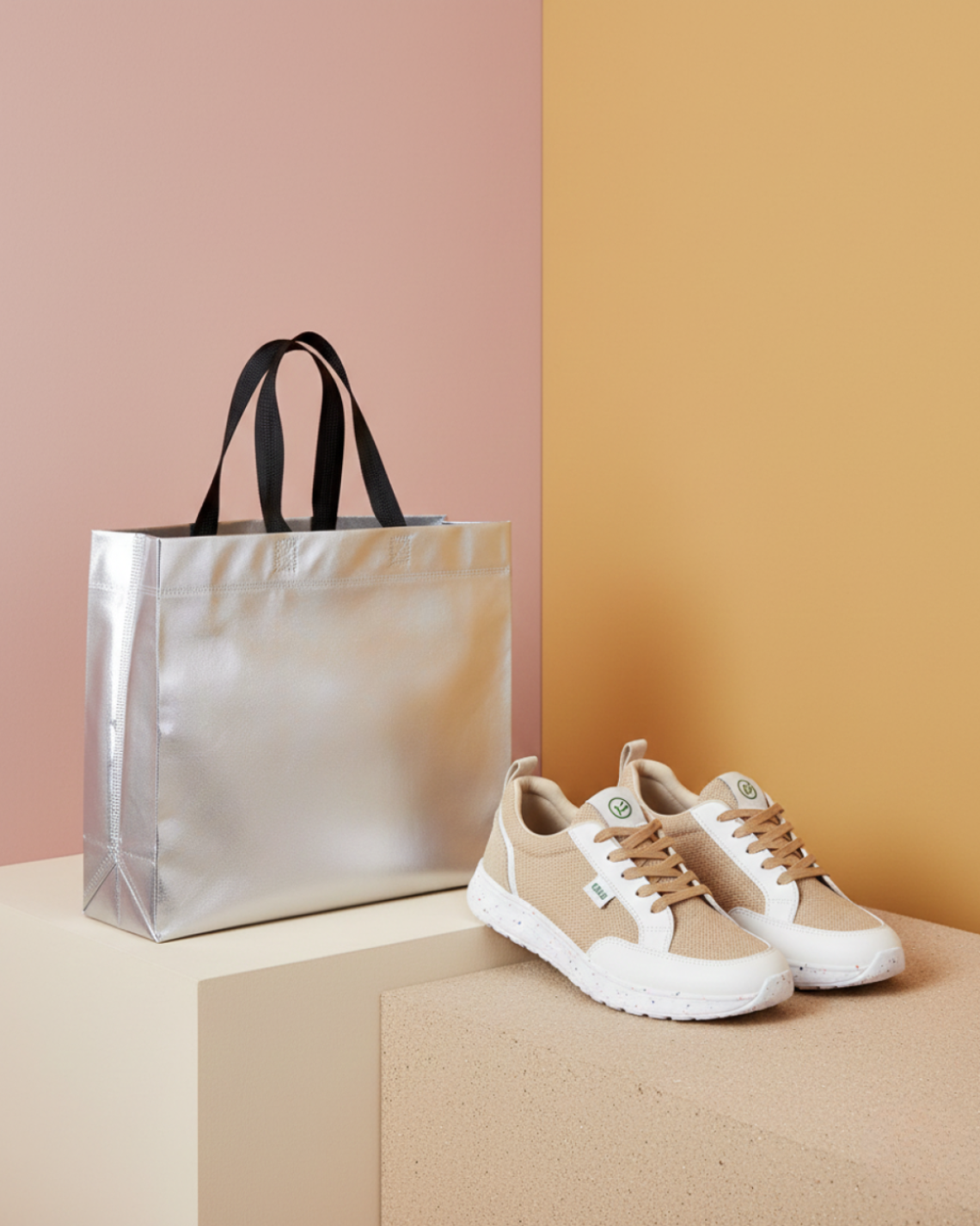 Bolsa tela laminada 40x35x12