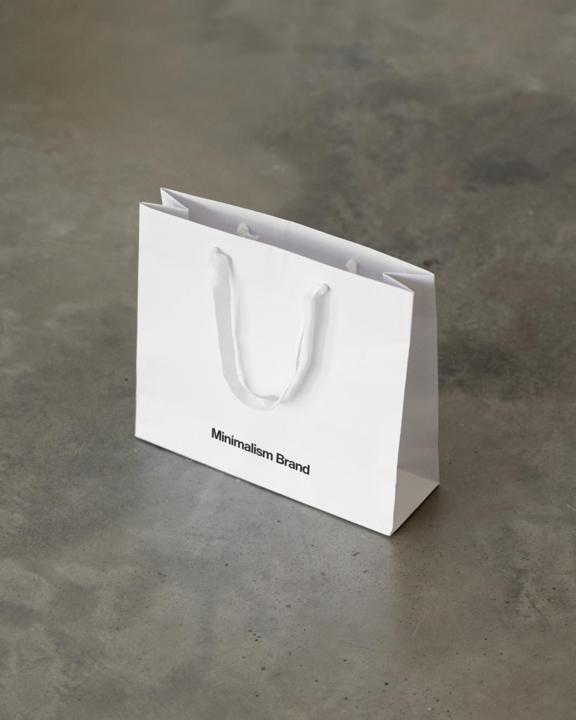 Bolsas de lujo  blancas impresas