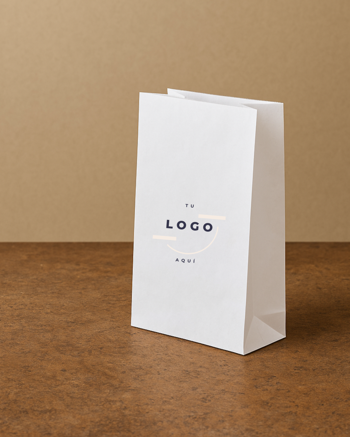 Bolsas de papel blancas sin asas 22x30x12