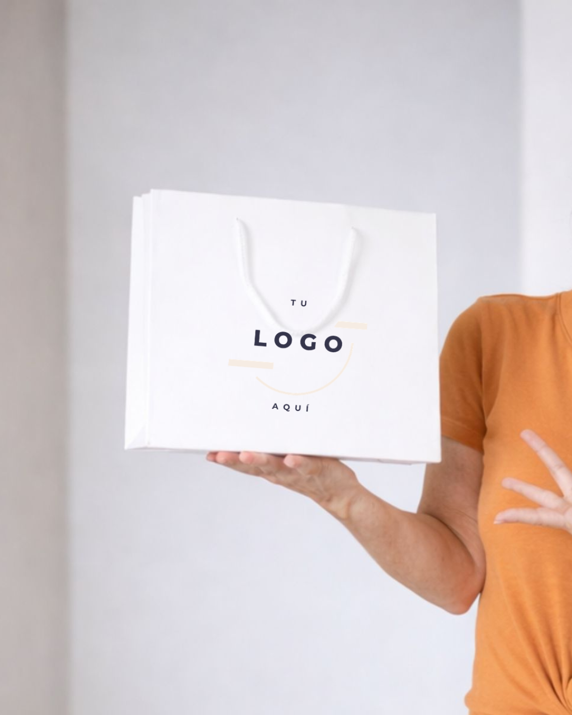 Bolsas de lujo satinadas 30x25x10