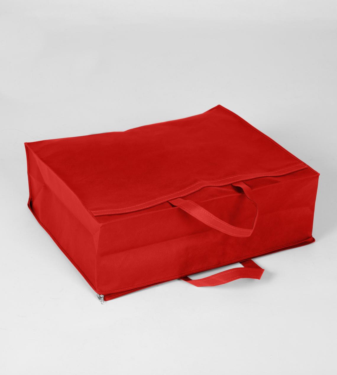 Bolsa para guardar edredón rojo 88x55x35