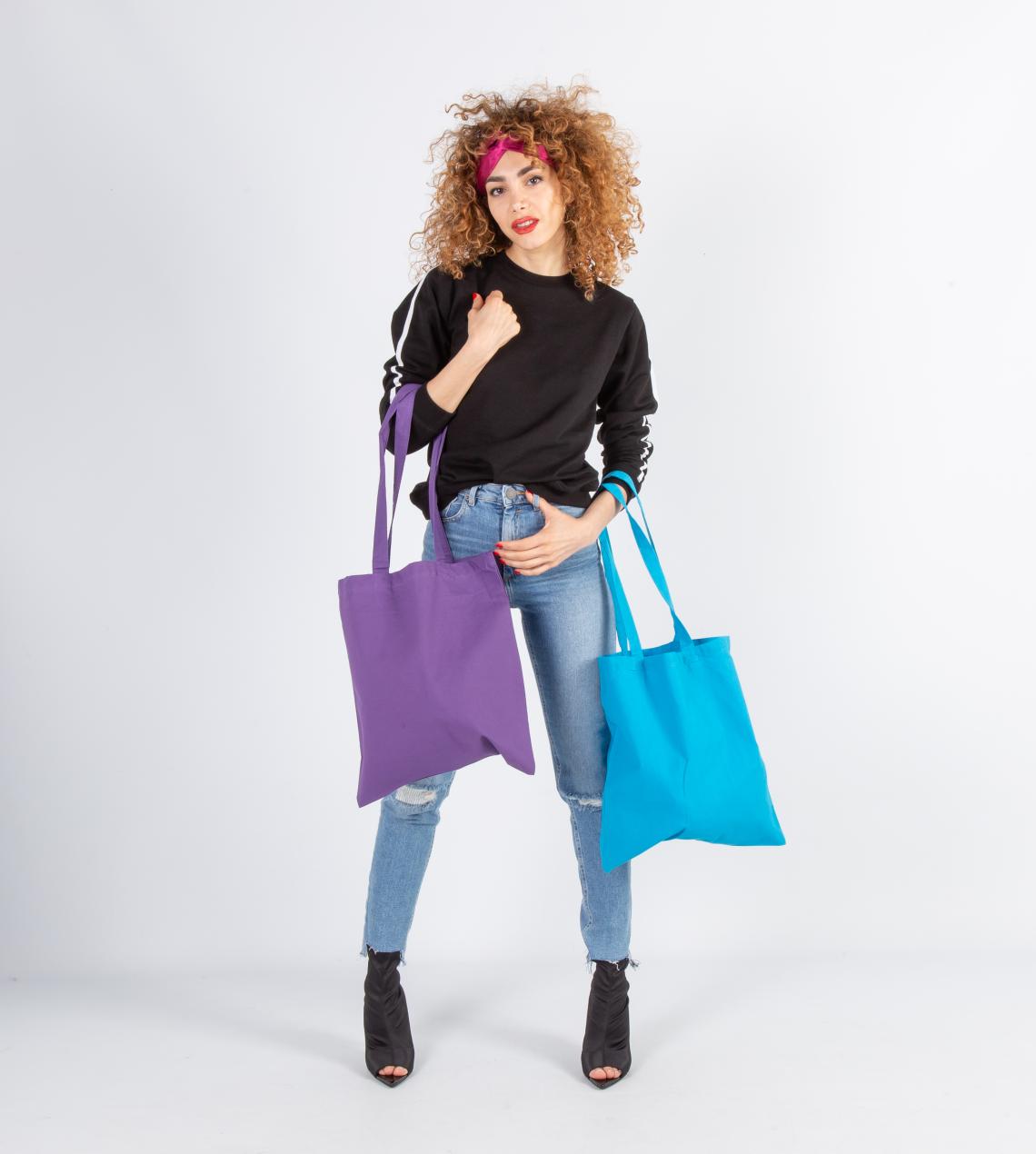 Bolsas de algodón  de colores 145 g 38x42