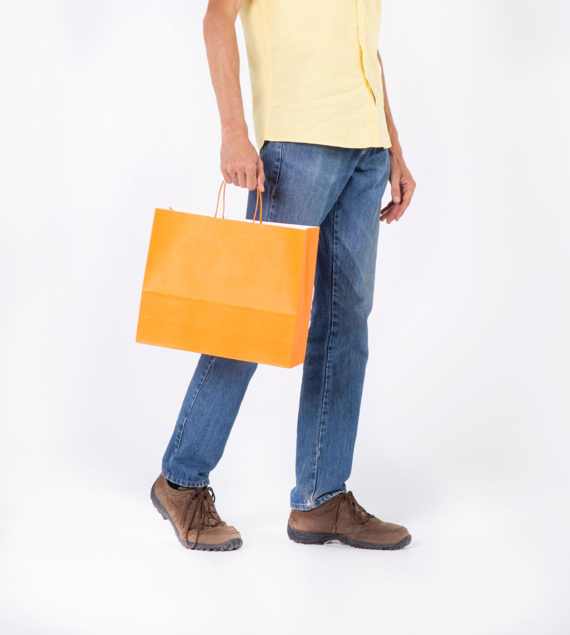 Bolsas de asa rizada 120 g 36x31x12