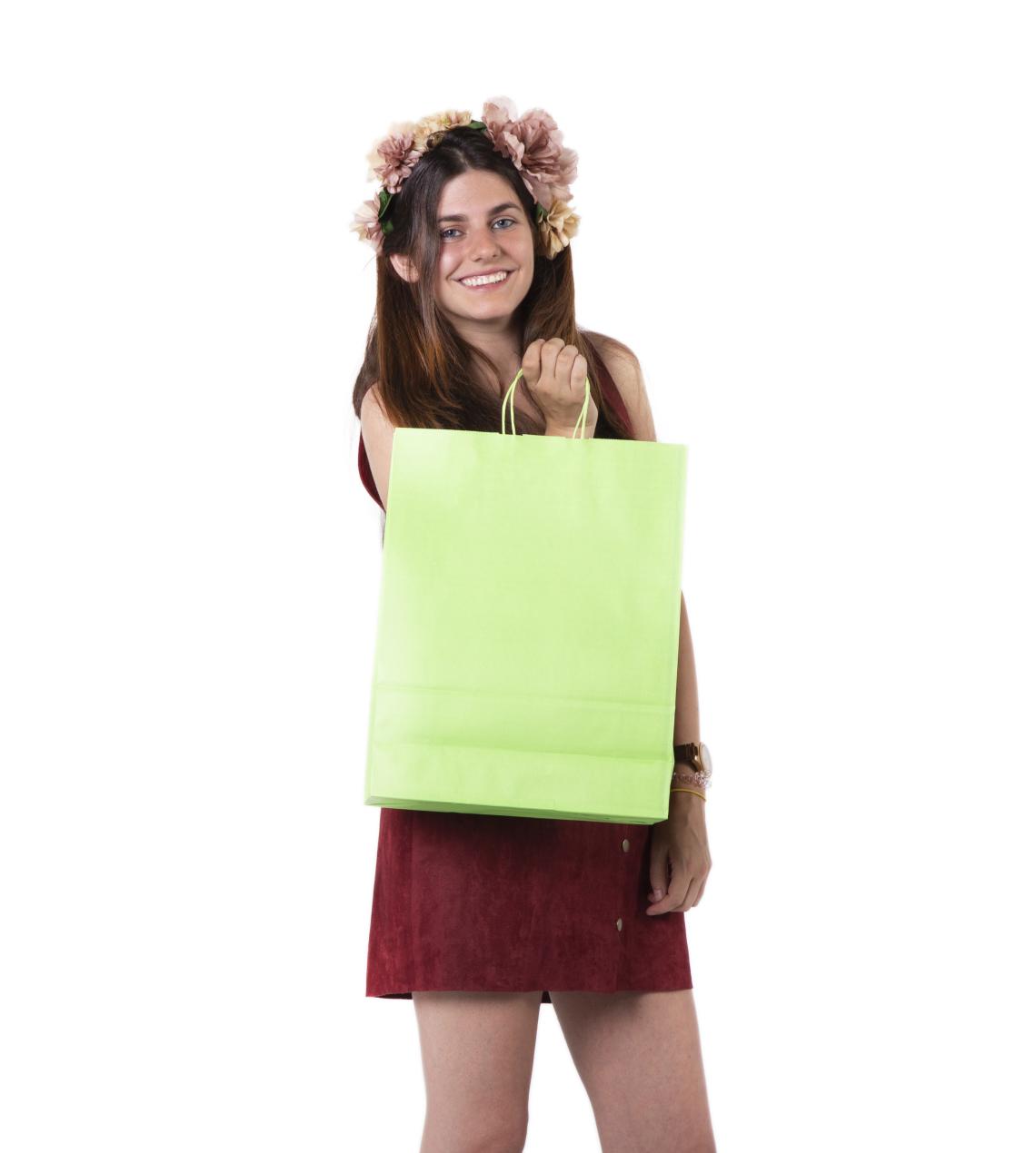 Bolsas de papel de colores 32x41x12