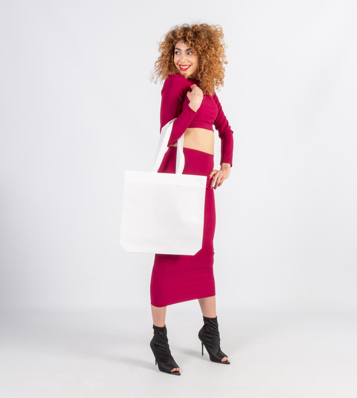 Bolsa de tela termosellada 42x40x10