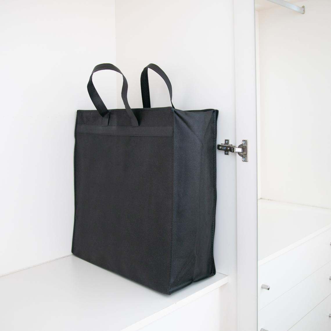 Bolsa con cierre para meter edredón negro 88x55x35